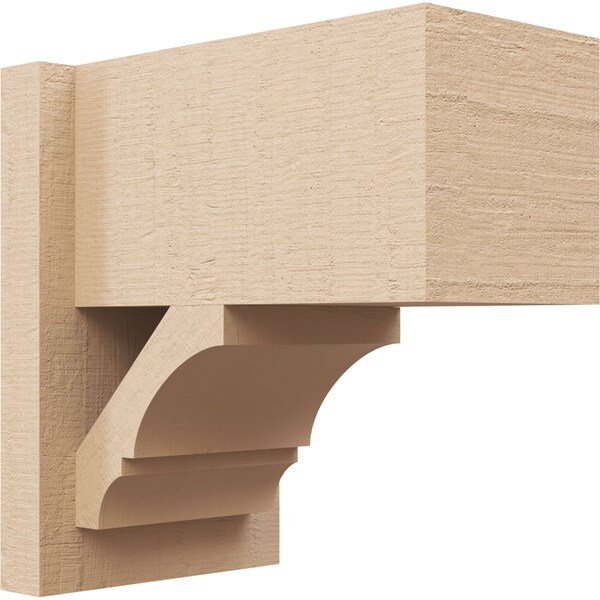 Ekena Millwork 7 1/2-in W x 12-in D x 12-in H Balboa Block Rough Cedar Woodgrain TimberThane Outlooker, Primed Tan OUTUR075X12X12BOA44RCPR - main